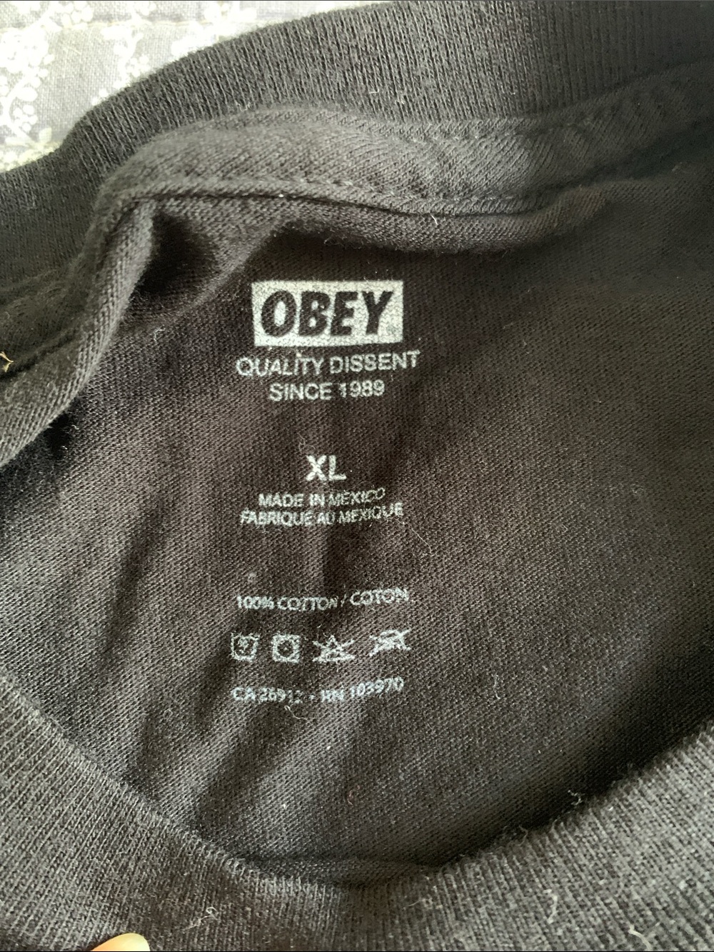 Obey Black 'Stay Sick' Short Sleeve Graphic Tee - Picture 4 of 9